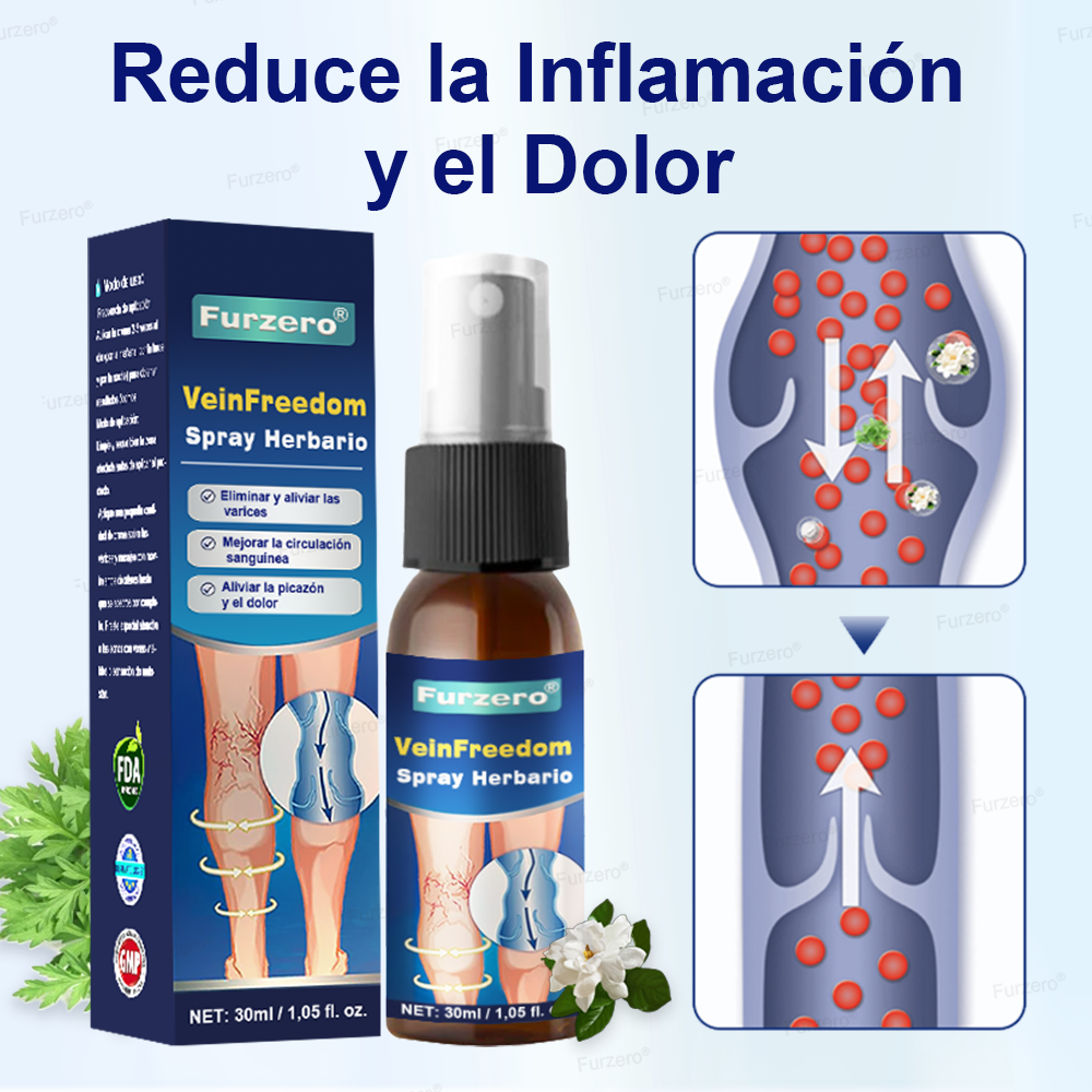 🏆🏆Hecho y enviado desde México🌿Furzero® VeinFreedom Spray Herbario - Terapia de MicroNiebla