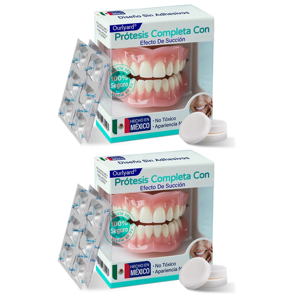 ✅ Fabricado y enviado desde México | Dentadura Completa Suction-effective Ourlyard® 🦷✨