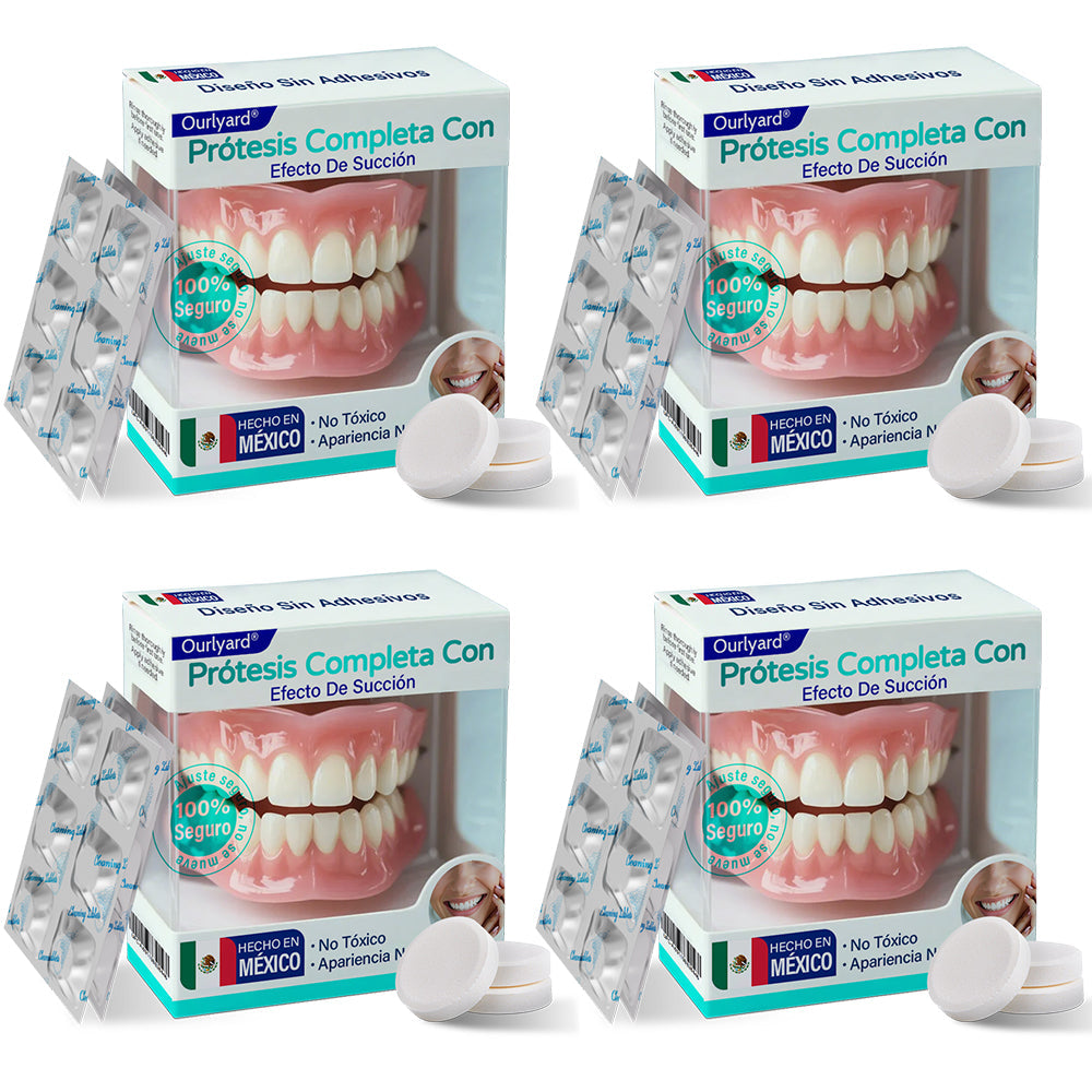 ✅ Fabricado y enviado desde México | Dentadura Completa Suction-effective Ourlyard® 🦷✨