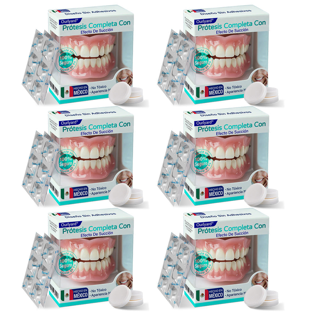 ✅ Fabricado y enviado desde México | Dentadura Completa Suction-effective Ourlyard® 🦷✨