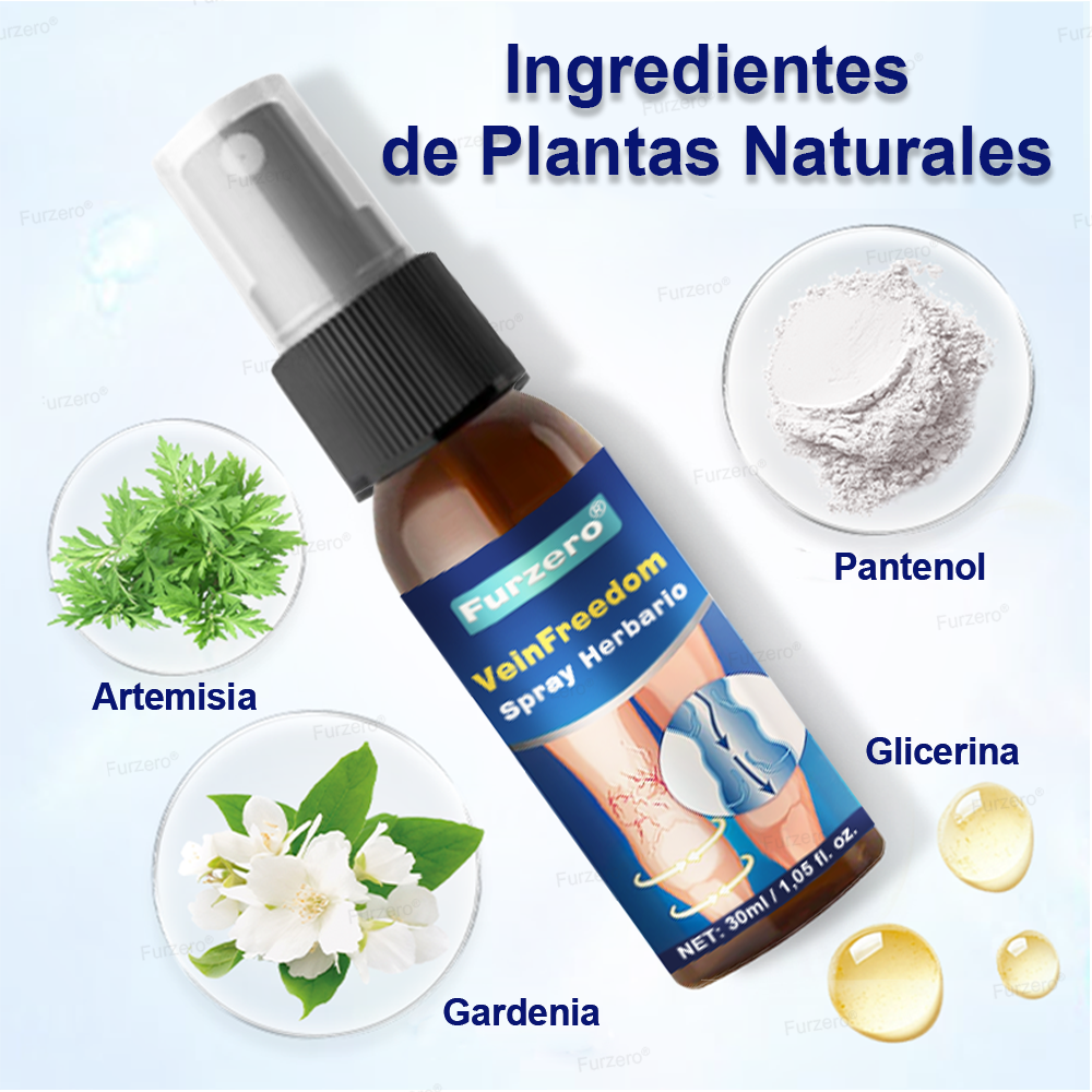 🏆🏆Hecho y enviado desde México🌿Furzero® VeinFreedom Spray Herbario - Terapia de MicroNiebla