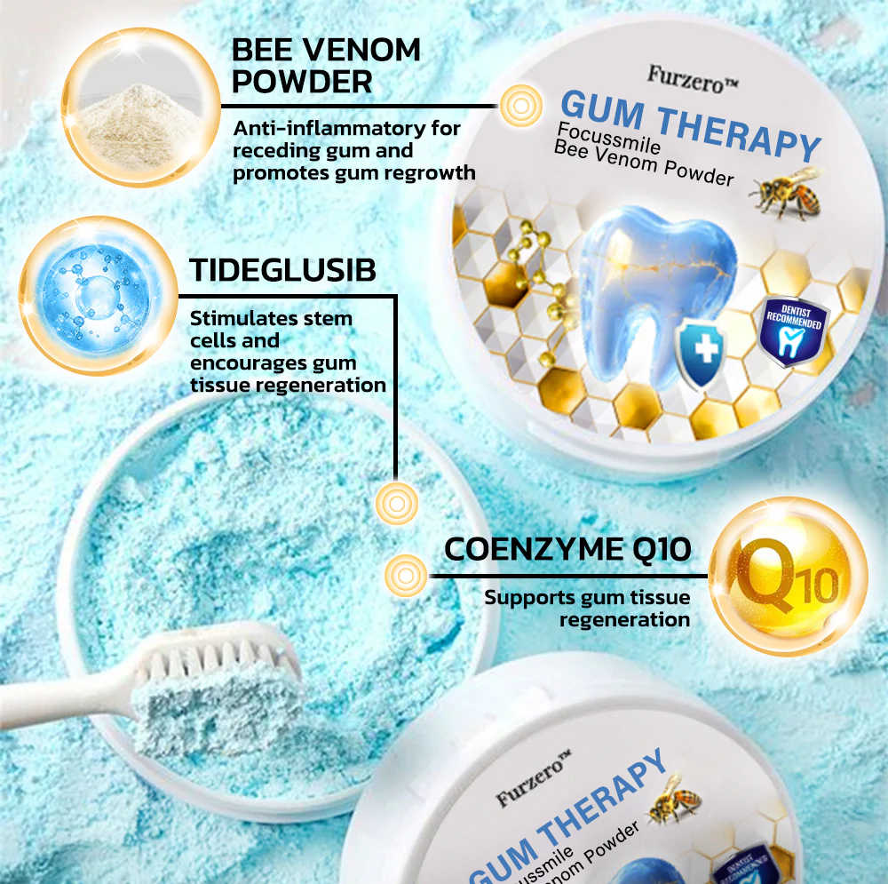 🇲🇽❤️ Furzero® 𝑭𝒐𝒄𝒖𝒔𝒔𝒎𝒊𝒍𝒆 – Polvo de tratamiento bucal con veneno de abeja 🦷