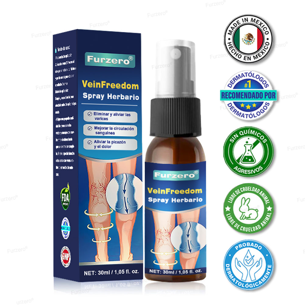 🏆Hecho y enviado desde México🌿Furzero® VeinFreedom Spray Herbario - Terapia de MicroNiebla