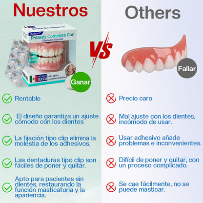 ✅ Fabricado y enviado desde México | Dentadura Completa Suction-effective Ourlyard® 🦷🦷