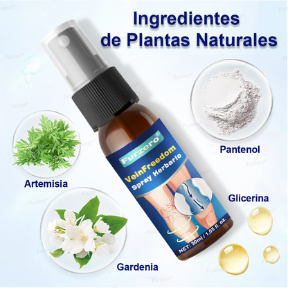 🏆Hecho y enviado desde México🌿Furzero® VeinFreedom Spray Herbario - Terapia de MicroNiebla